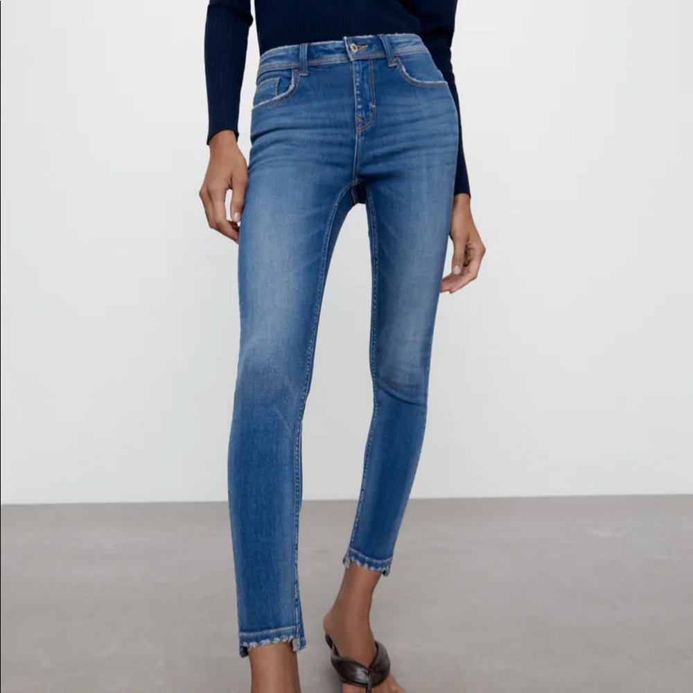 Zara blue skinny jean